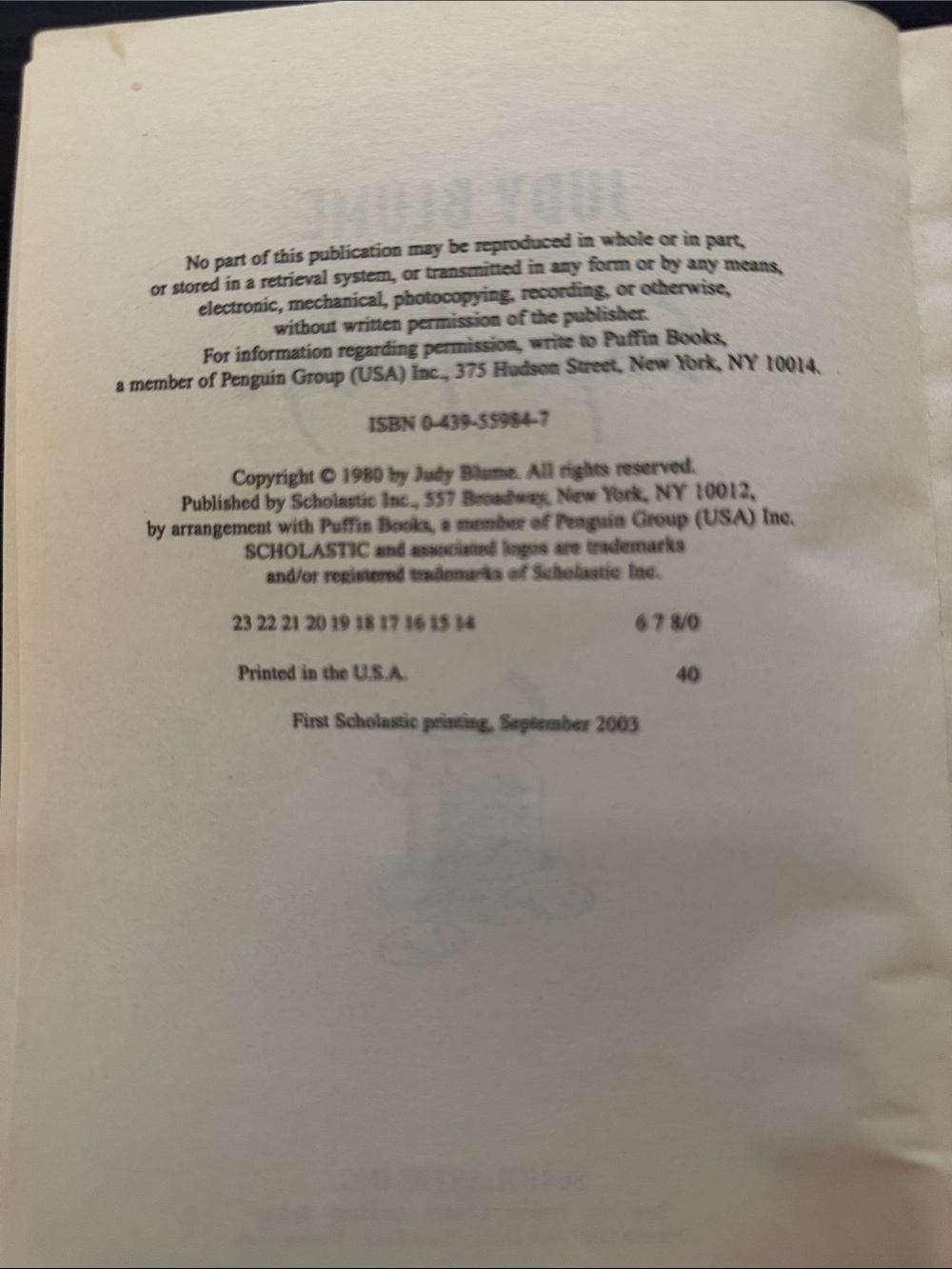 Judy Blume Superfudge - Picture 5 of 5